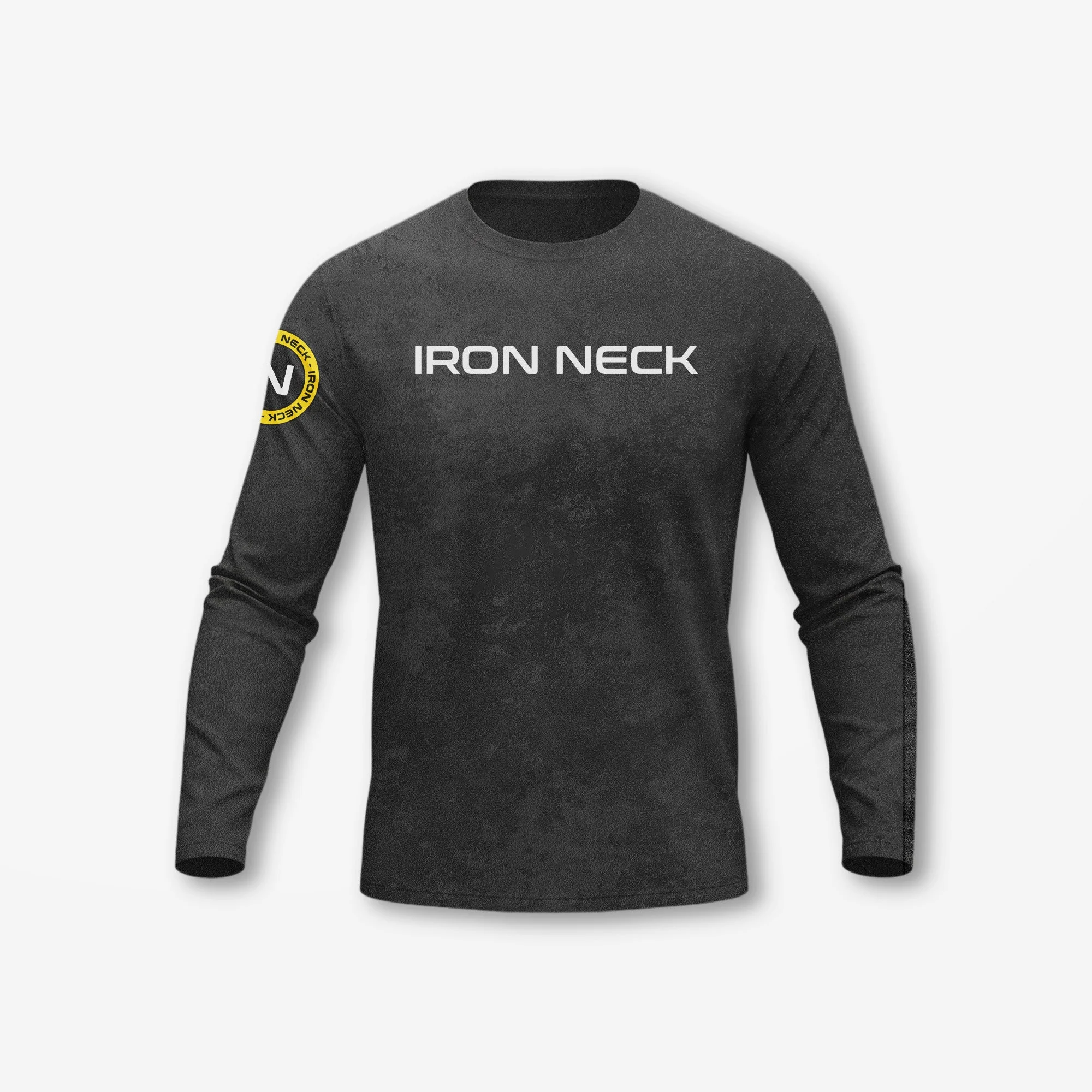 Built Not Born LS BJJ Rash Guard - Black - Image 4
