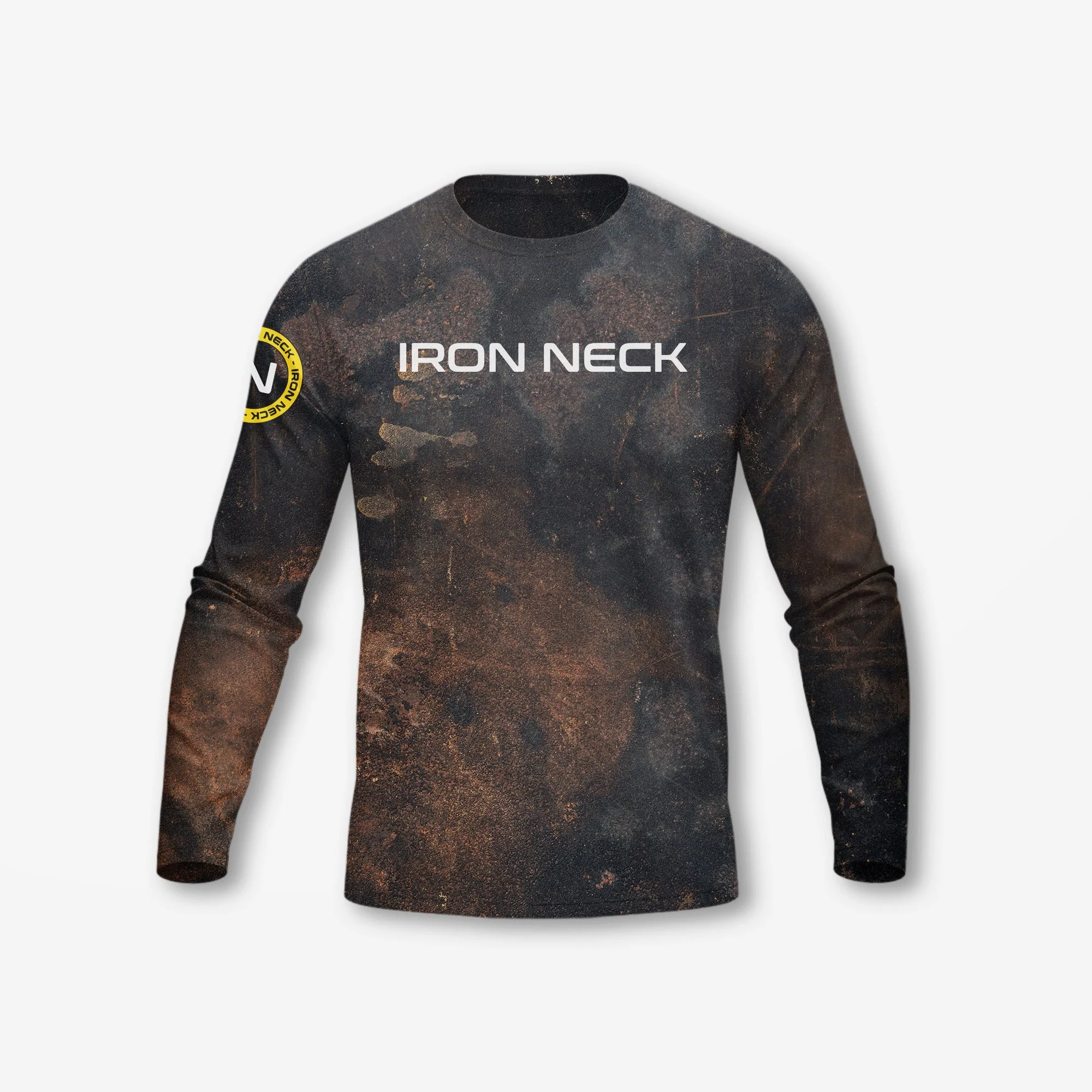 Built Not Born LS BJJ Rash Guard - Grunge - Image 4