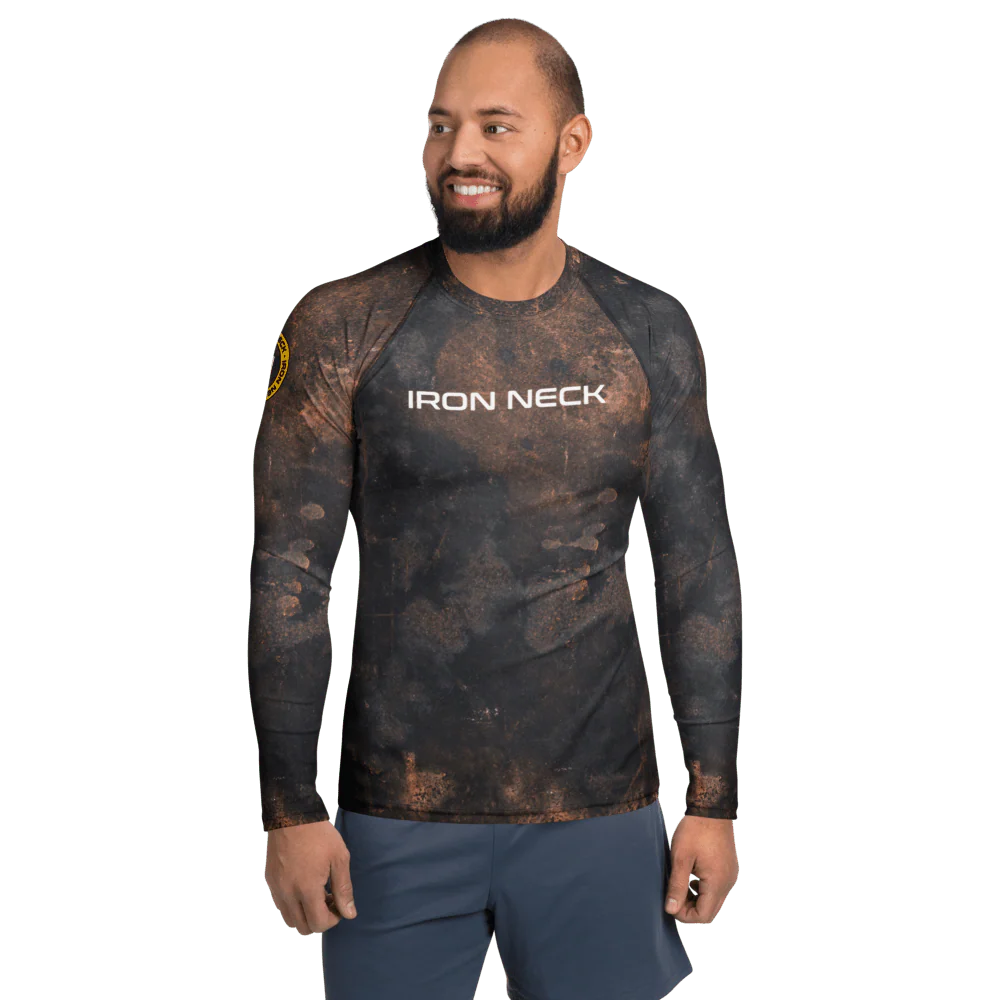 Built Not Born LS BJJ Rash Guard - Grunge - Image 5