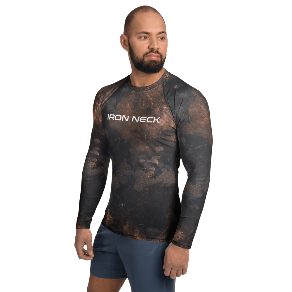 Built Not Born LS BJJ Rash Guard - Grunge - Image 7