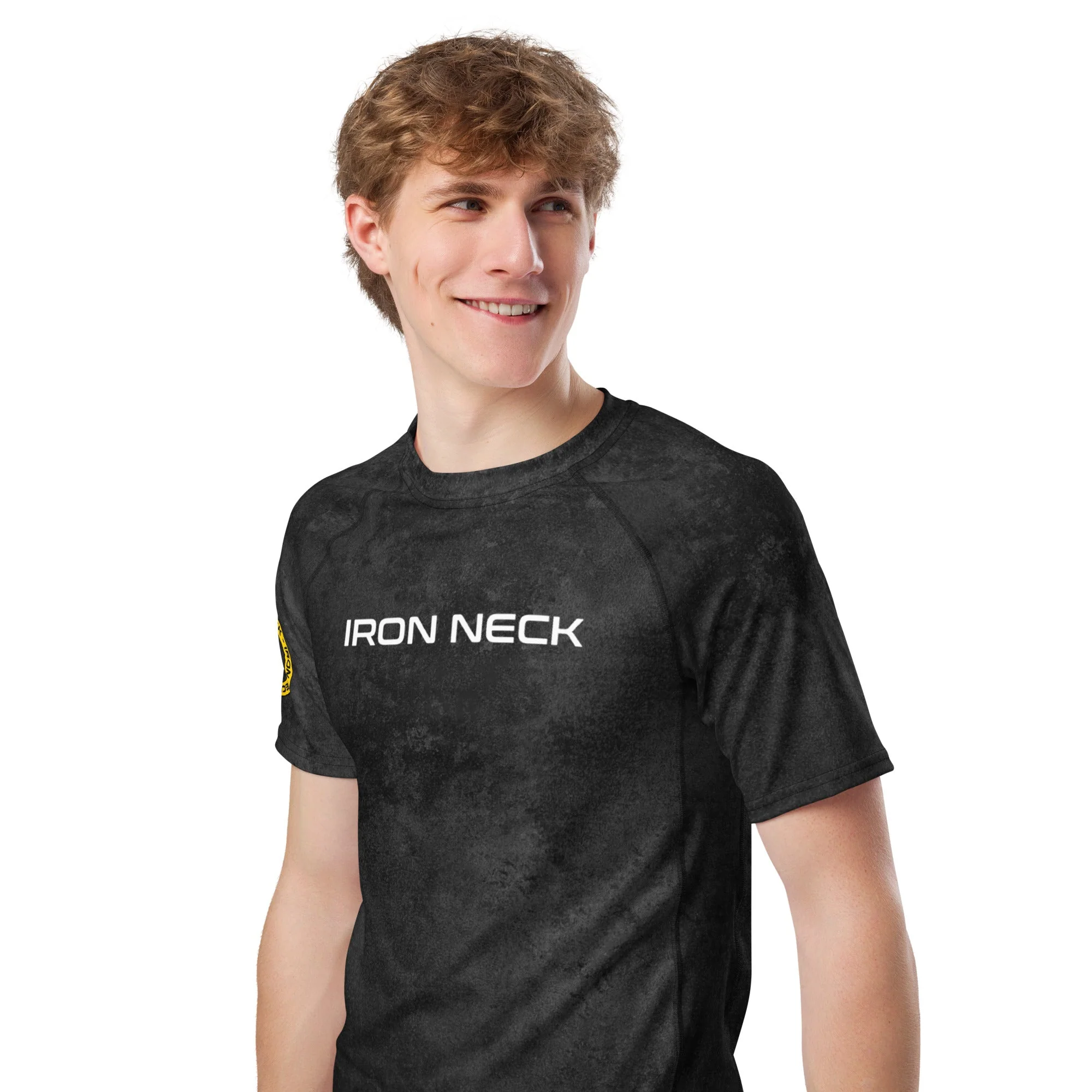 Built Not Born SS BJJ Rash Guard - Black - Image 7