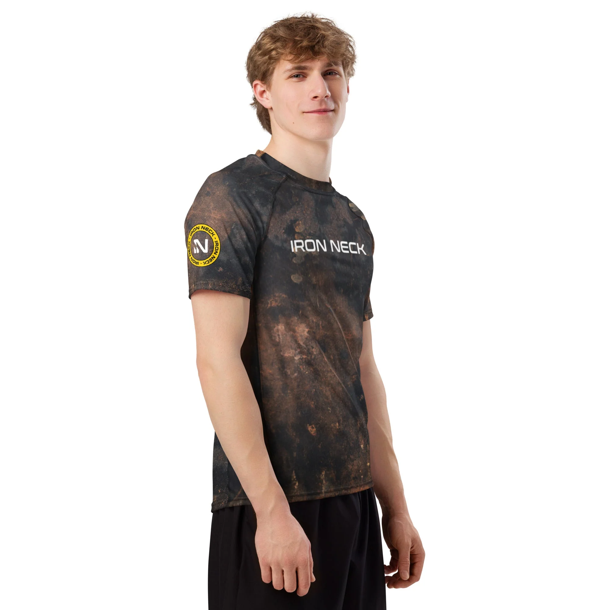 Built Not Born SS BJJ Rash Guard - Grunge - Image 8