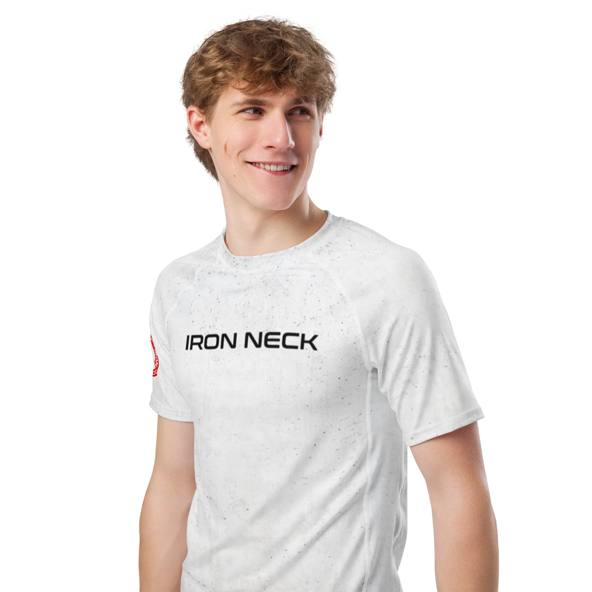 Built Not Born SS BJJ Rash Guard - White - Image 7