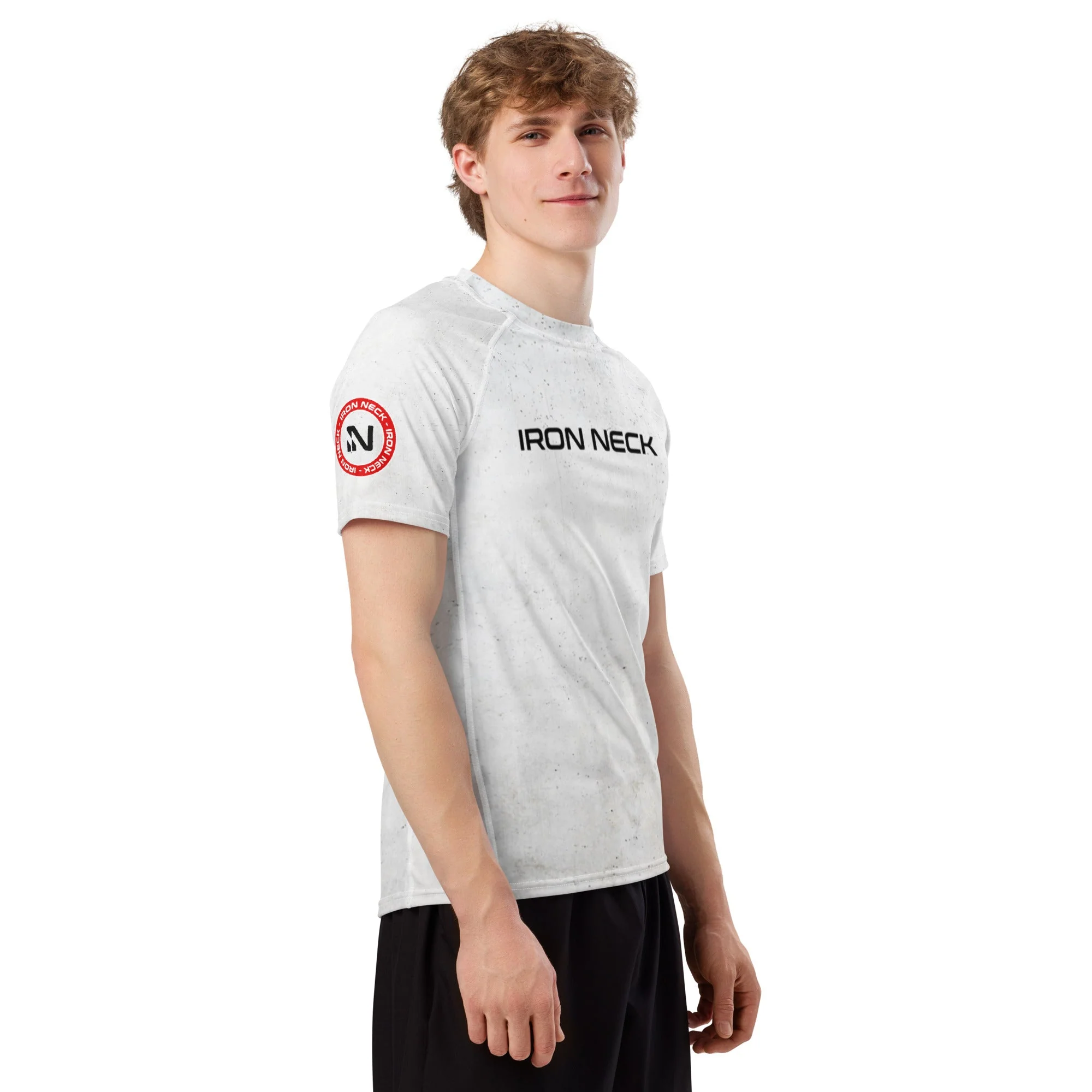 Built Not Born SS BJJ Rash Guard - White - Image 8